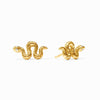 Snake Cubic Zirconia Stud Earrings - ER1001GCZ00-Julie Vos-Renee Taylor Gallery