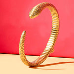 Cubic Zirconia Snake Cuff Bracelet - C133GCZ-Julie Vos-Renee Taylor Gallery
