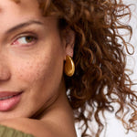 Solara Hoop Earrings-Gold - HP128G-Julie Vos-Renee Taylor Gallery