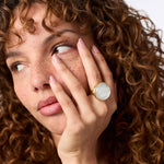 Solara Statement Ring-Iridescent Clear Crystal - R247GIRC-Julie Vos-Renee Taylor Gallery