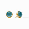 Solara Stone Stud Earrings-Iridescent Montana Blue - ER1028GIPE00-Julie Vos-Renee Taylor Gallery