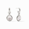 Solara Hoop & Charm Earrings-Iridescent Clear Crystal - ER1021SIRC00-Julie Vos-Renee Taylor Gallery