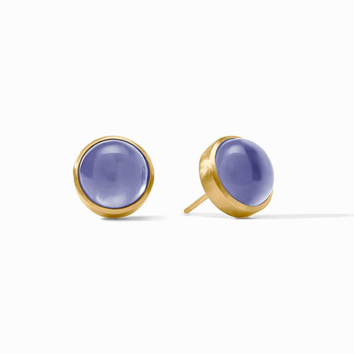 Solara Stone Stud Earrings-Iridescent Tanzanite Blue - ER1028GITB00-Julie Vos-Renee Taylor Gallery