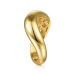 Soraya - 14K Yellow Plain Gold Wave Stackable Ring - LR52948PY4JJJ-Gabriel & Co.-Renee Taylor Gallery