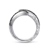 925 Sterling Silver Hammered Black Spinel Wrap Ring - LR51209SVJBS-Gabriel & Co.-Renee Taylor Gallery