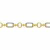14K Yellow and White Gold Diamond Bracelet with Alternating Links - TB2498M44JJ-Gabriel & Co.-Renee Taylor Gallery