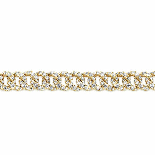 14K Yellow Gold Diamond Link Tennis Bracelet - TB4034Y45JJ-Gabriel & Co.-Renee Taylor Gallery
