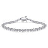 14K White Gold Buttercup Set Diamond Tennis Bracelet - TB4225W45JJ-Gabriel & Co.-Renee Taylor Gallery