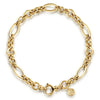 14K Yellow Gold 8" Hollow Figaro Link Chain Bracelet - TB4572-8Y4JJJ-Gabriel & Co.-Renee Taylor Gallery
