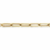 14K Yellow Gold 7" Hollow Paperclip Chain Bracelet - TB4678Y4JJJ-Gabriel & Co.-Renee Taylor Gallery
