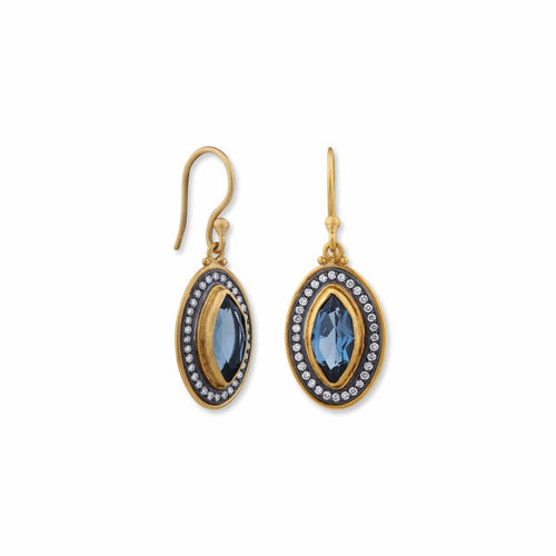 Thames Earrings with Topaz & Diamond by Lika Behar