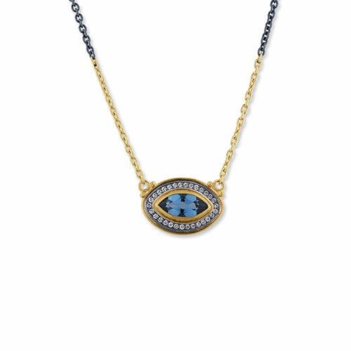 Thames Necklace with Topaz & Diamond by Lika Behar