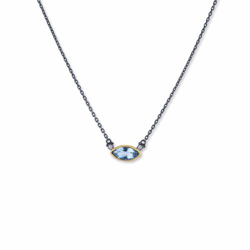 Thames Necklace with Topaz & Diamond by Lika Behar