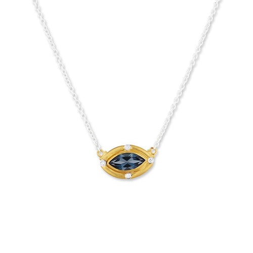 Thames Necklace with Topaz & Diamond by Lika Behar