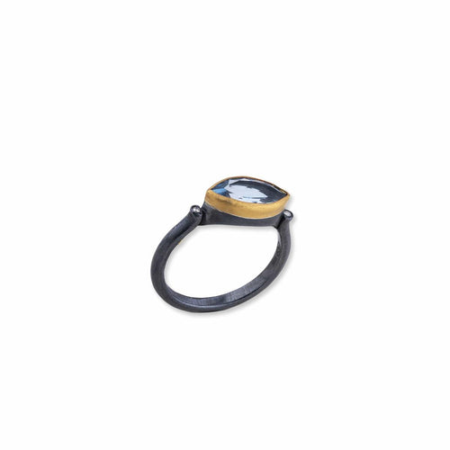 Thames Ring with Topaz & Diamond by Lika Behar