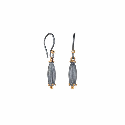 Tosca 24K&OXI Earrings, Diamond by Lika Behar