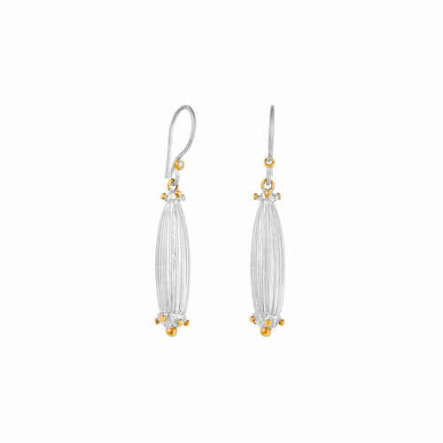Tosca 24K&SIL Earrings, Diamond, 32MM by Lika Behar
