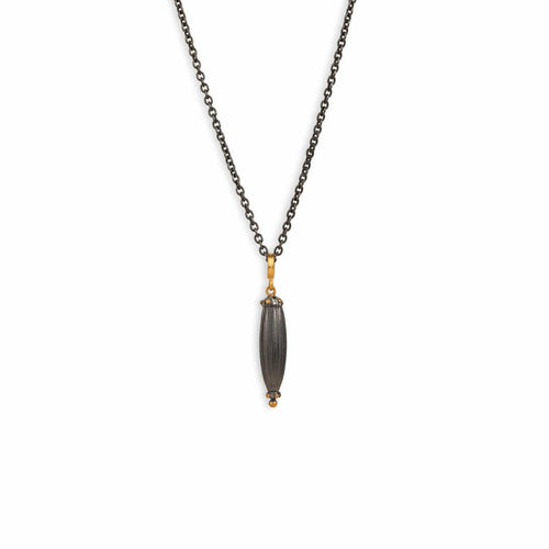 Tosca 24K&OXI Pendant, Diamond, 32MM by Lika Behar