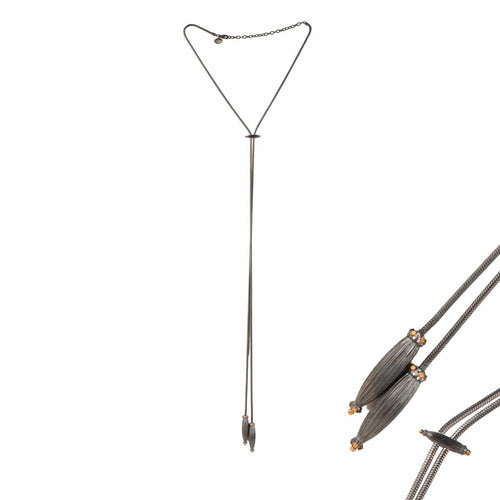 Tosca 24K & Oxidized Necklace, Diamonds by Lika Behar