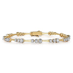 Tennis Bracelet 14K Yellow Gold Diamond 1.5ct – TB4965Y45JJ-Gabriel & Co.-Renee Taylor Gallery