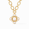 Tudor Statement Necklace - Iridescent Clear Crystal-Julie Vos-Renee Taylor Gallery