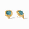 Tudor Iridescent Peacock Blue Stud Earrings - ER838GIPE00-Julie Vos-Renee Taylor Gallery