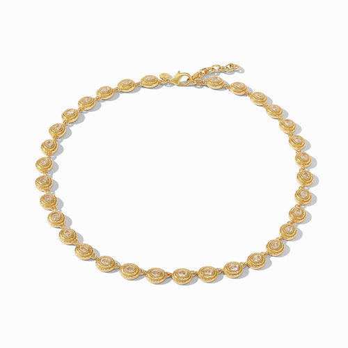 Tudor Cubic Zirconia Tennis Necklace - N464GCZ00-Julie Vos-Renee Taylor Gallery