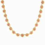 Tudor Tennis Necklace - Raspberry-Julie Vos-Renee Taylor Gallery