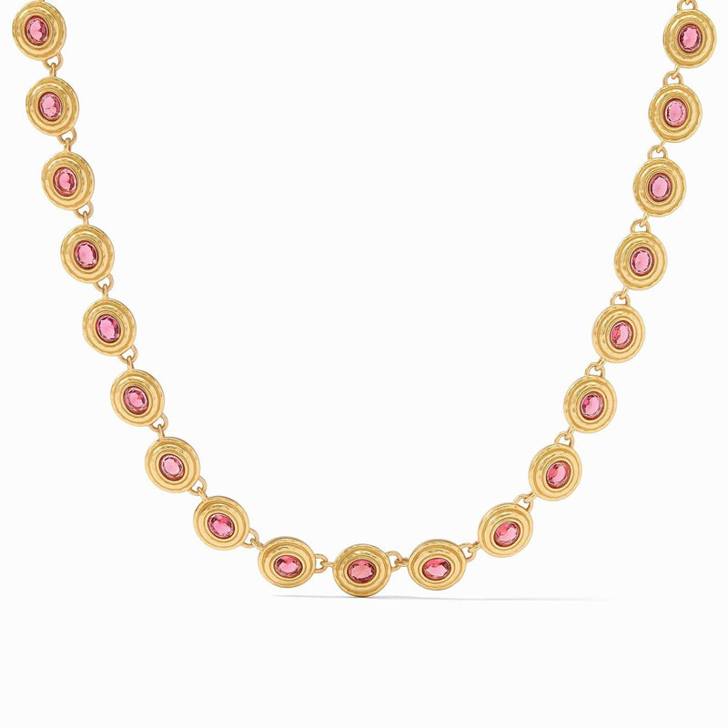 Tudor Tennis Necklace - Raspberry-Julie Vos-Renee Taylor Gallery