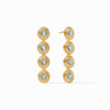 Tudor Tier Earrings - Peacock Blue-Julie Vos-Renee Taylor Gallery