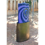 "Unfolding Lotus" - Blue/Purple-Damien Jones-Renee Taylor Gallery