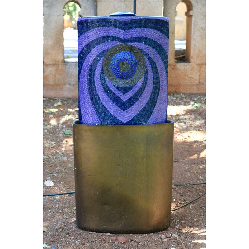 "Unfolding Lotus" - Blue/Purple-Damien Jones-Renee Taylor Gallery