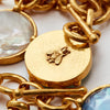 Honeybee Statement Necklace - Iridescent London Blue-Julie Vos-Renee Taylor Gallery
