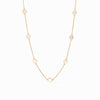 Valencia Delicate Station Necklace - Mother of Pearl-Julie Vos-Renee Taylor Gallery