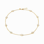 Valencia Delicate Station Necklace - Mother of Pearl-Julie Vos-Renee Taylor Gallery