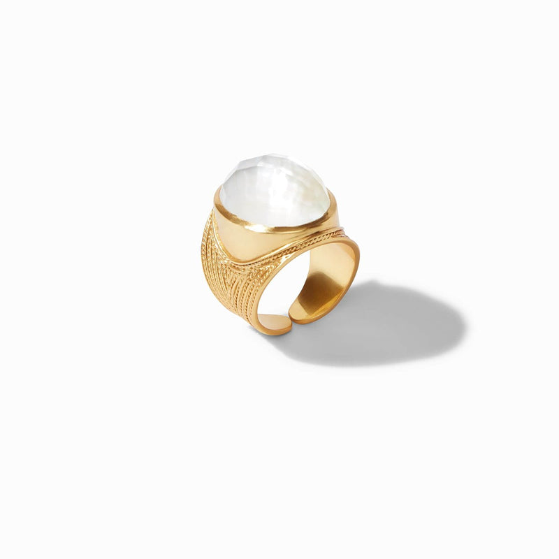 Verona Statement Ring - Iridescent Chalcedony Blue-Julie Vos-Renee Taylor Gallery