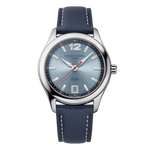 Vintage Healey Rally Automatic Stainless Steel Light Blue Dial Watch – FC-303HLBN3B6-Frederique Constant-Renee Taylor Gallery