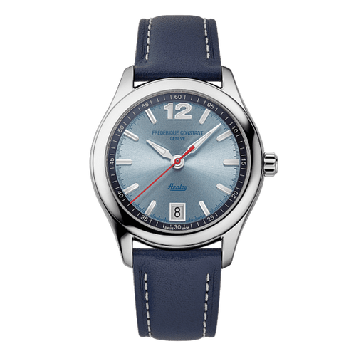 Vintage Healey Rally Automatic Stainless Steel Light Blue Dial Watch – FC-303HLBN3B6-Frederique Constant-Renee Taylor Gallery