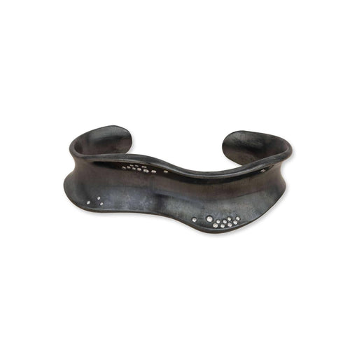Wavy Oxi Cuff, Diamonds, Narrow by Lika Behar