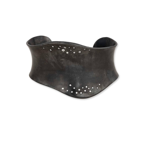 Wavy Oxi Cuff, Diamonds, Wide by Lika Behar