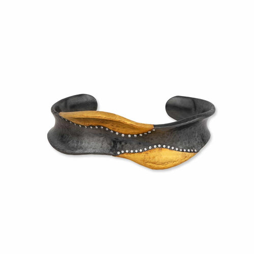 Wavy Fusion &diamond Cuff,narrow by Lika Behar