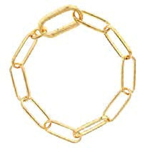 Timless Thin Oval Link Bracelet 8" 18K Yellow Vermeil - WPLVD453-Pesavento-Renee Taylor Gallery