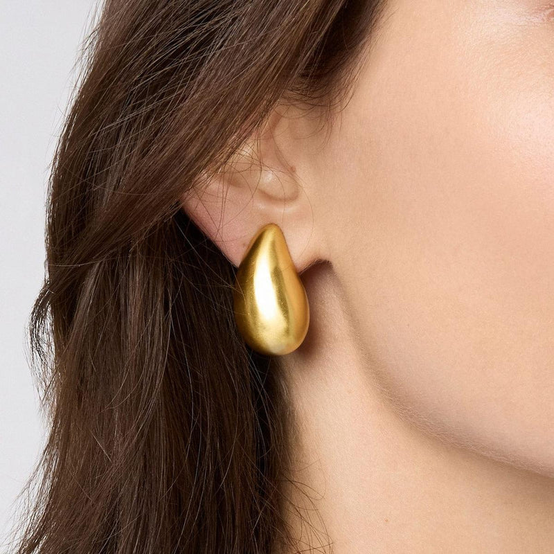 Wave Clip-Earrings Gold - CP116G-Julie Vos-Renee Taylor Gallery