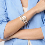 Wave Cuff Silver - C132S00-Julie Vos-Renee Taylor Gallery