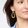 Wave Doorknocker Earrings-Gold - ER987G00-Julie Vos-Renee Taylor Gallery