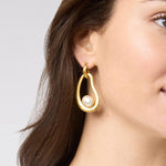 Wave Statement Earrings-Turquoise Blue - ER999GTQ00-Julie Vos-Renee Taylor Gallery
