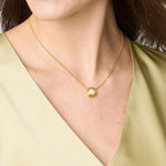 Wave Stone Delicate Iridescent Chalcedony Blue Necklace - N533GICA00-Julie Vos-Renee Taylor Gallery