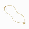 Wave Circle Delicate Necklace-Gold - N531G00-Julie Vos-Renee Taylor Gallery