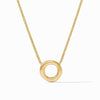 Wave Circle Delicate Necklace-Gold - N531G00-Julie Vos-Renee Taylor Gallery