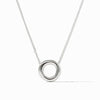 Wave Circle Delicate Silver Necklace - N531S00-Julie Vos-Renee Taylor Gallery